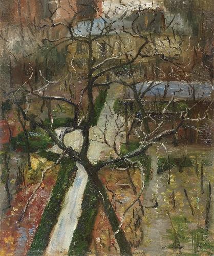 Lovis Corinth Blick aus dem Berliner Atelier